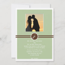 Monograma Reproduzido no Convite para Casamento de