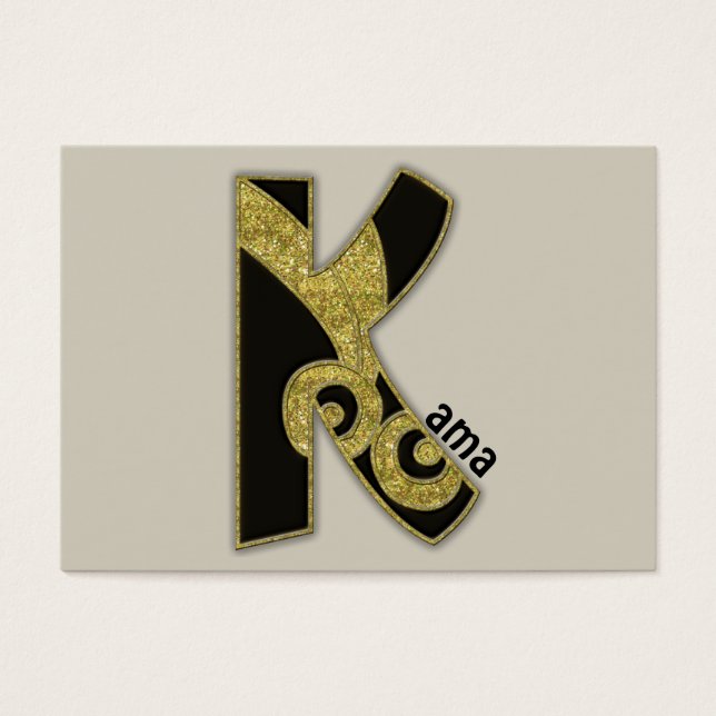 monograma retrô - K (Frente)