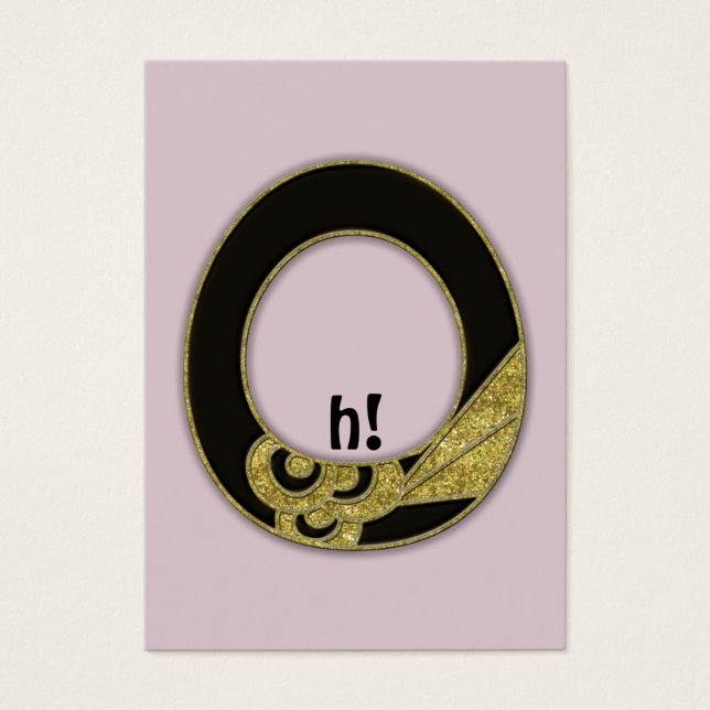 monograma retrô - O (Frente)