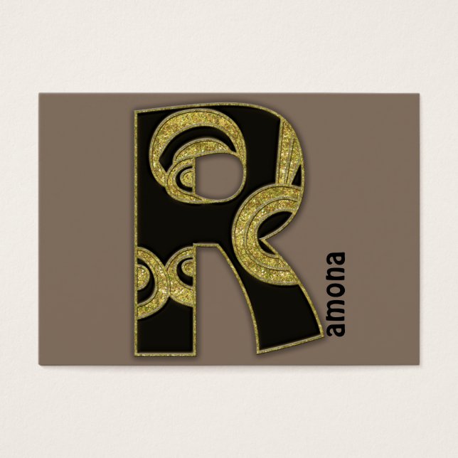 monograma retrô - R (Frente)