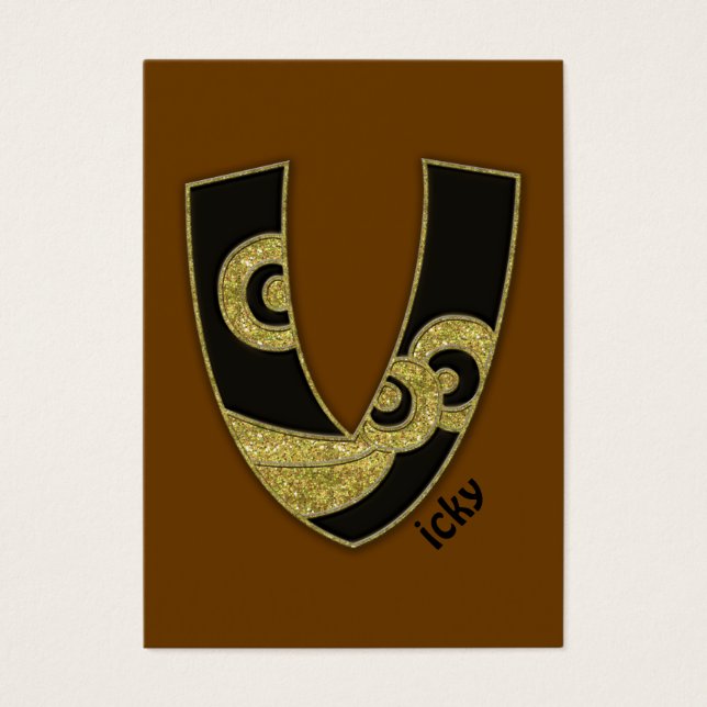 monograma retrô - V (Frente)