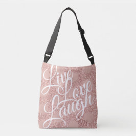 Monograma Rosa Blush Live Love Laugh Bolsa