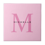 Monograma Rosa Seu Nome Especiais Presente Adorado<br><div class="desc">Um belo presente especial para seus entes queridos com um design simples,  único e perfeito. Ou um presente útil e duradouro para se fazer feliz.</div>