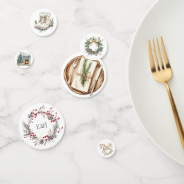 Monograma Russo de Natal de inverno