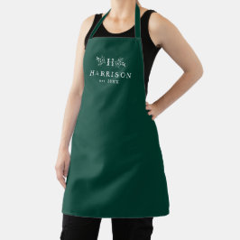 Monograma russo verde-novo