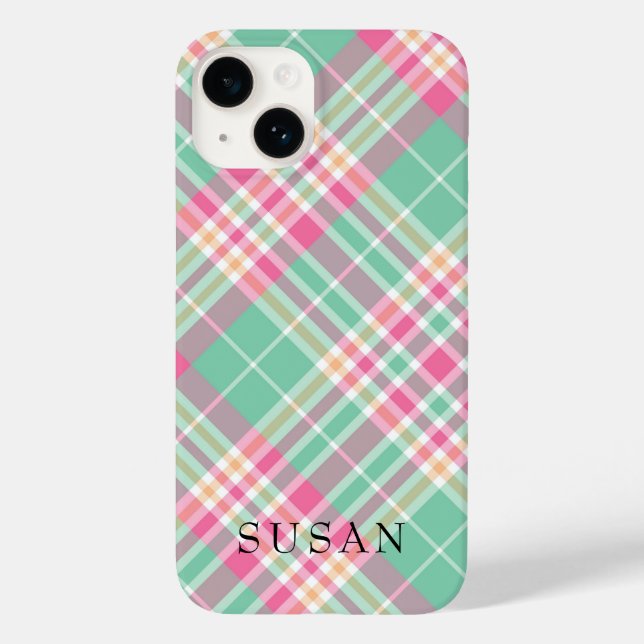 Monograma Rustic Beige Red Buffalo Check (Verso)