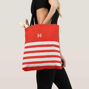 Monograma   Saco Chic Stripes Cherry Tote
