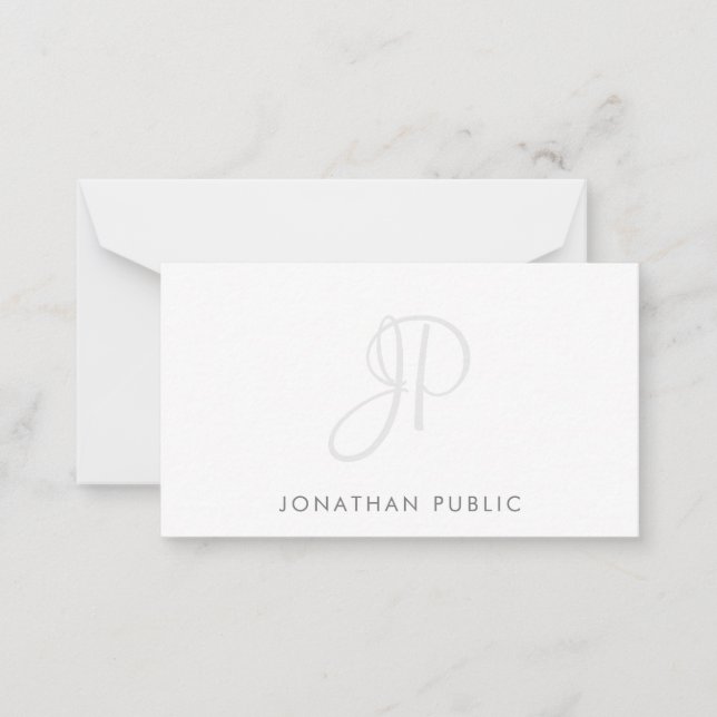 Monograma Simples Modelo Minimalista (Frente)