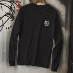 Monograma Simples Moderno Melhor Tipografia do Pai<br><div class="desc">Monogramas de letras simples modernos na frente e na nuca.</div>