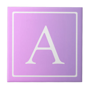 Monograma Simples Ombre Rosa/Roxo Sutil