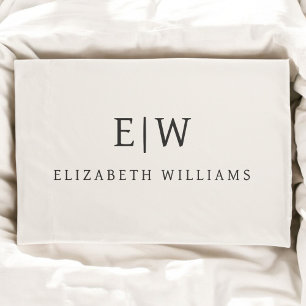 Monograma simples profissional neutro