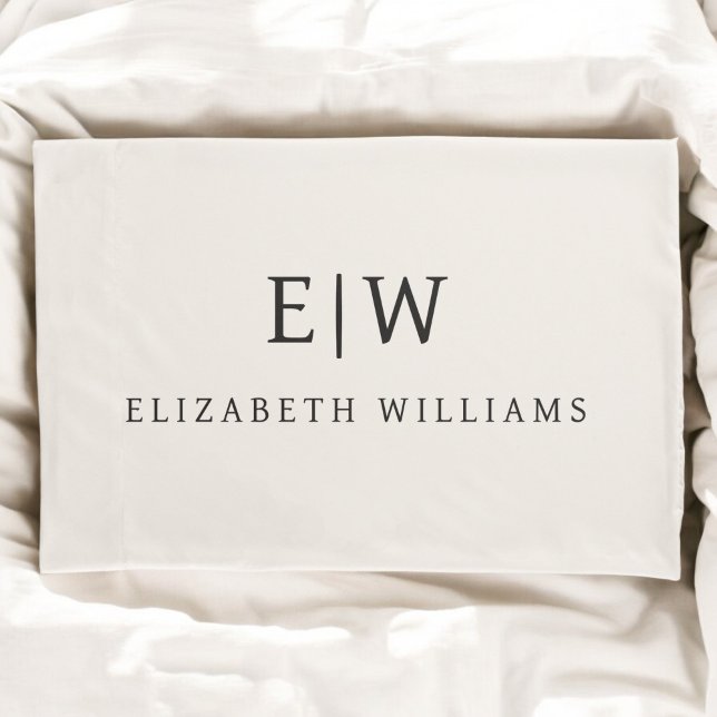 Monograma simples profissional neutro (Criador carregado)