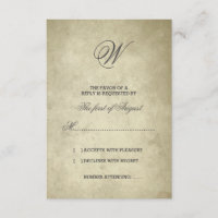 Monograma Simples | Vintage Paper RSVP