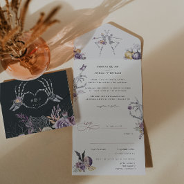 Monograma | Skeleton Floral Halloween