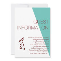 Monograma Teal 💍 Cartão de Gabinete Moderno