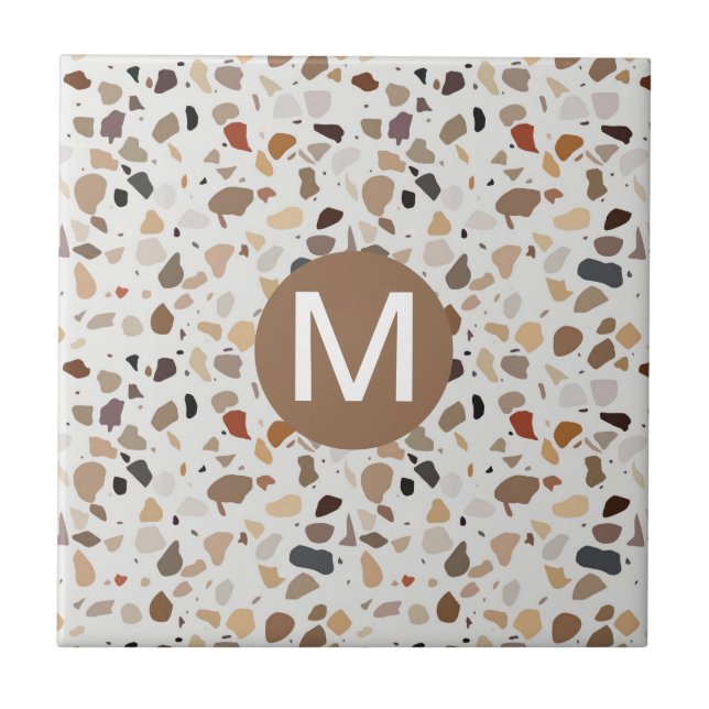 Monograma Terrazzo Modern Stone (Frente)