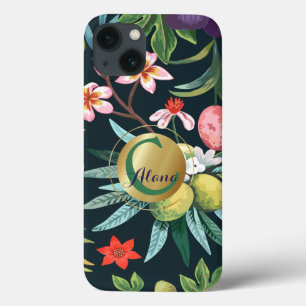 Monograma Tropical Floral Exótico