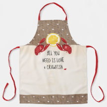 Monograma Tudo que você precisa é amor e lagosta