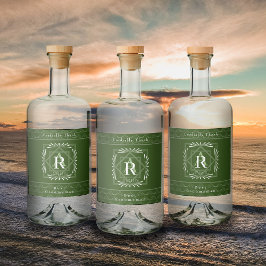 Monograma Verde de na moda Frame