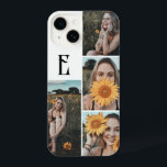 Monograma Vintage Foto Chic White<br><div class="desc">O caso minimalista apresenta um monograma na fonte vintage.</div>