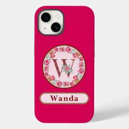 Monograma W capas de iphone personalizada plural d
