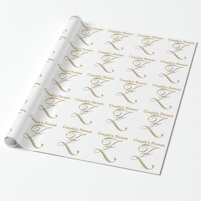 Monograma Z - Papel de embrulho para presente (Desenrolado)