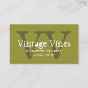Monogramas de Cartão de visita personalizáveis f