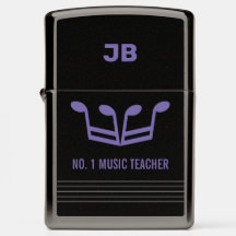 Monogramas No. 1 Professor De Música Zippo Lighter