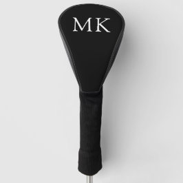 Monogramas personalizados iniciam preto moderno
