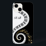 Monogramas Piano Keys e Musical Notes Galaxy 3<br><div class="desc">Design musical incomum com chaves de piano girando em forma de monograma com notas musicais douradas que fluem do centro das teclas. Essa design poderia fazer o presente perfeito para o amante do piano e está disponível em uma coleção de presentes e produtos de papel. Basta mudar as letras para...</div>