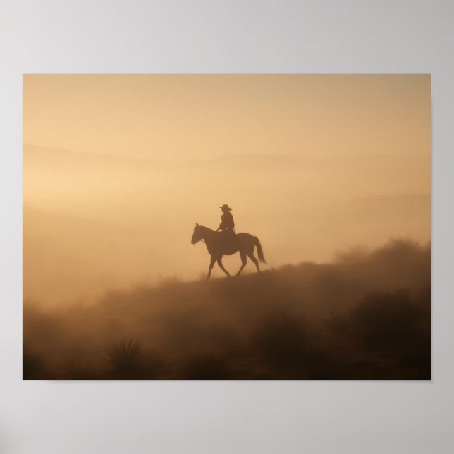 Monsoon Clouds Poster - Dramatic Desert Sky Print (Frente)