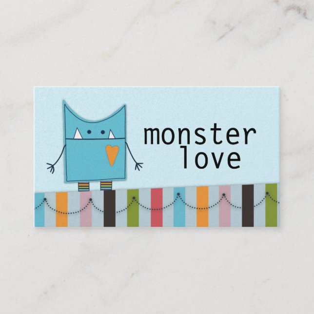 Monster Love Cartões de visitas (Frente)
