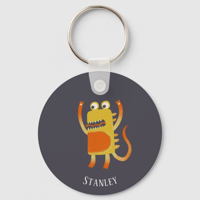 Monster Stanley Custom Name Chaveiro (Frente)