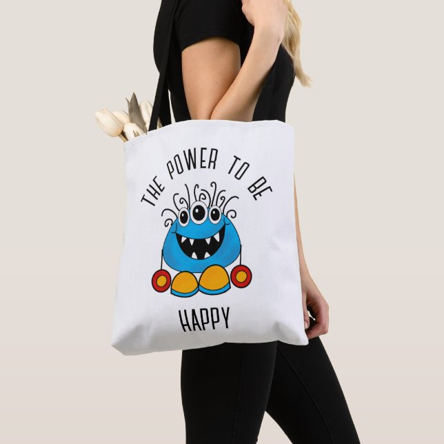MONSTER TOTE BAG - O PODER A SER FELIZ (Close Up)