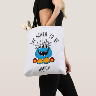 MONSTER TOTE BAG - THE POWER TO BE HAPPY
