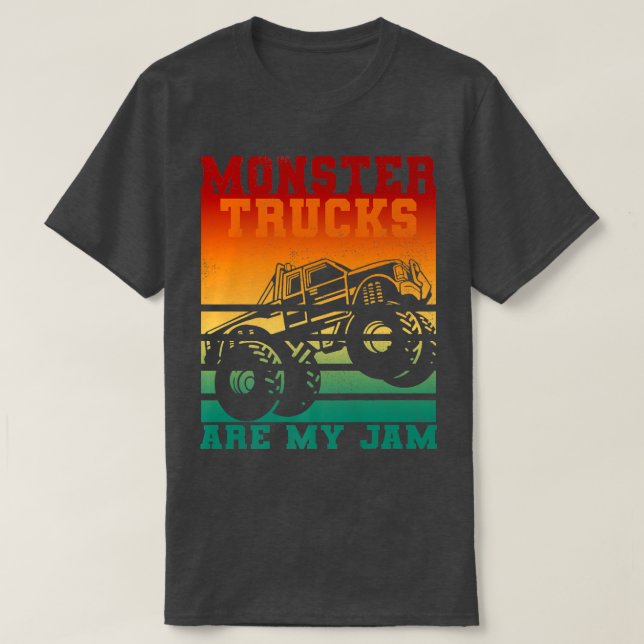 Monster Truck É Meu Amante De Monstro De Camisas (Frente do Design)
