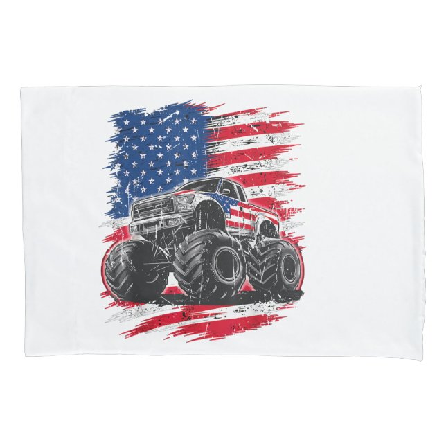 Monster Truck EUA Flag American (Frente)