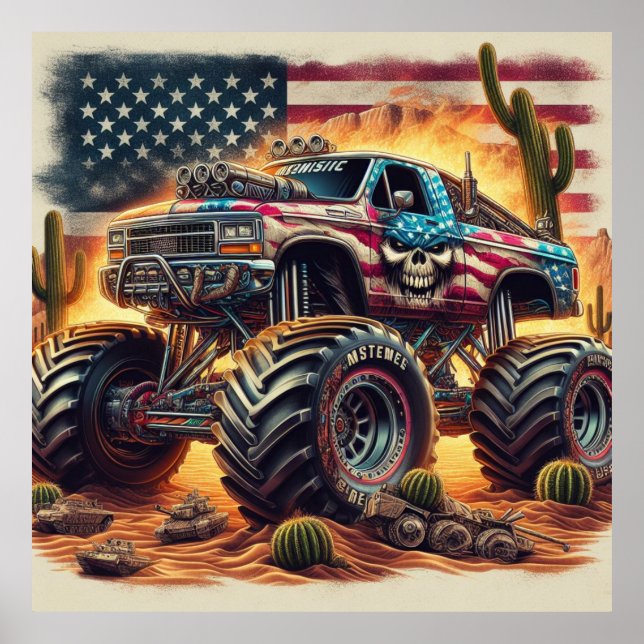 MONSTER TRUCK POSTER (Frente)