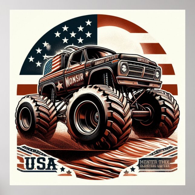 MONSTER TRUCK POSTER (Frente)