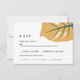 Monstera | Amarelo | Escolha da refeição de RSVP