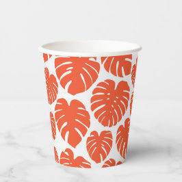 Monstera - Laranja e Branco
