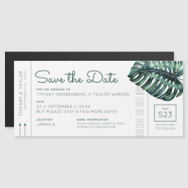Monstera Leaf Boembarque Magnet Salvar Data
