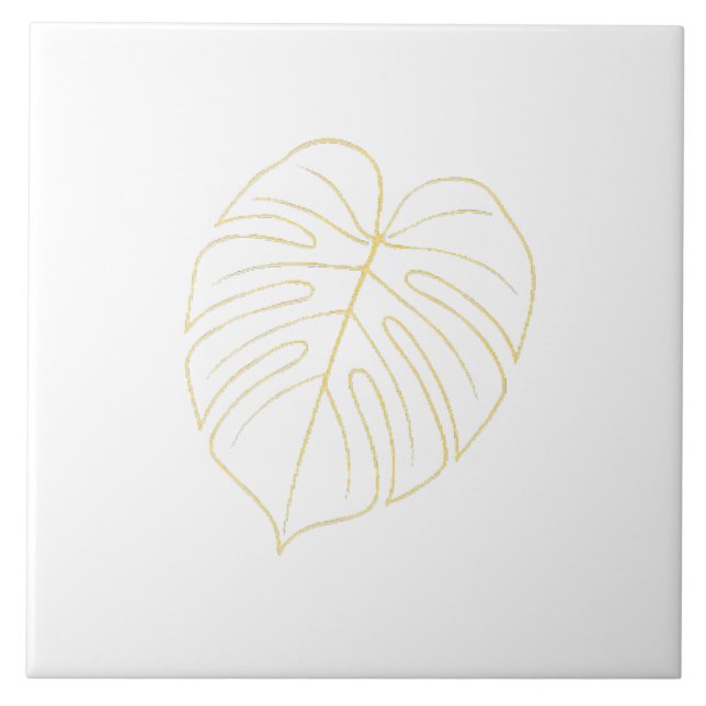 Monstera Leaf Gold Design.  (Frente)