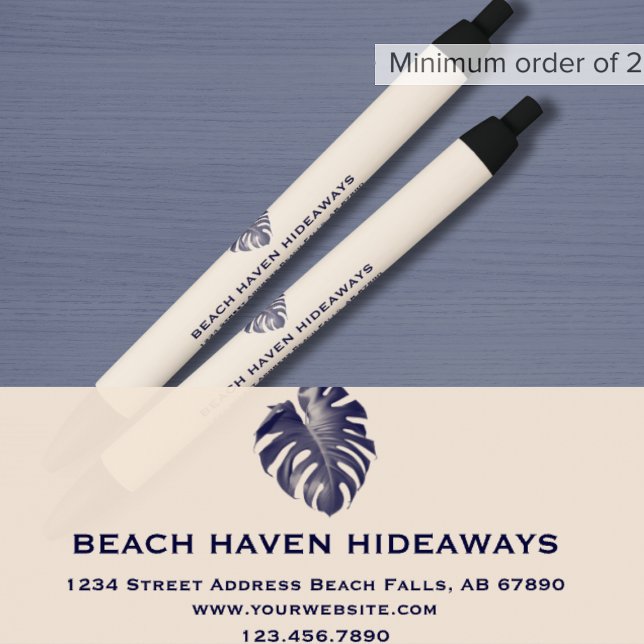 Monstera Leaf Logo Hospitalidade Caneta (Criador carregado)