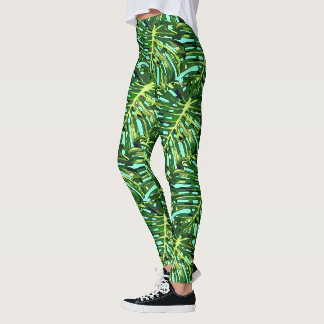 Monstera Tropical Deixa Leggings (Esquerda)