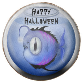 Monstro Assustador Peixe Festa Feliz Halloween