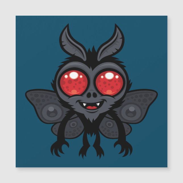 Monstro Cute Criptídeo Mothman Assustador (Frente)
