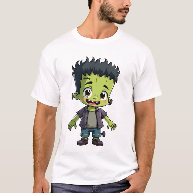 Monstro de Frankenstein � Camiseta de desenho anim (Frente)