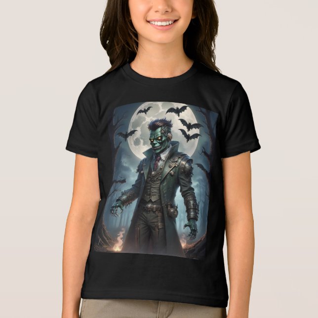Monstro de Frankenstein Steampunk do Dia das Bruxa (Frente)