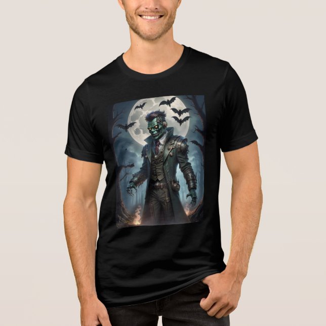 Monstro de Frankenstein Steampunk do Halloween (Frente)